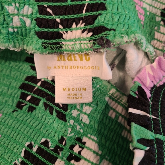 Anthro Maeve The Saria Smocked Wide Leg Floral Pants - Picture 8 of 8